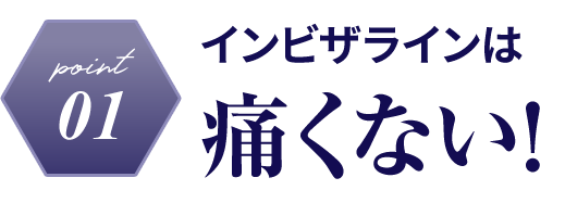 point01　インビザラインは痛くない！